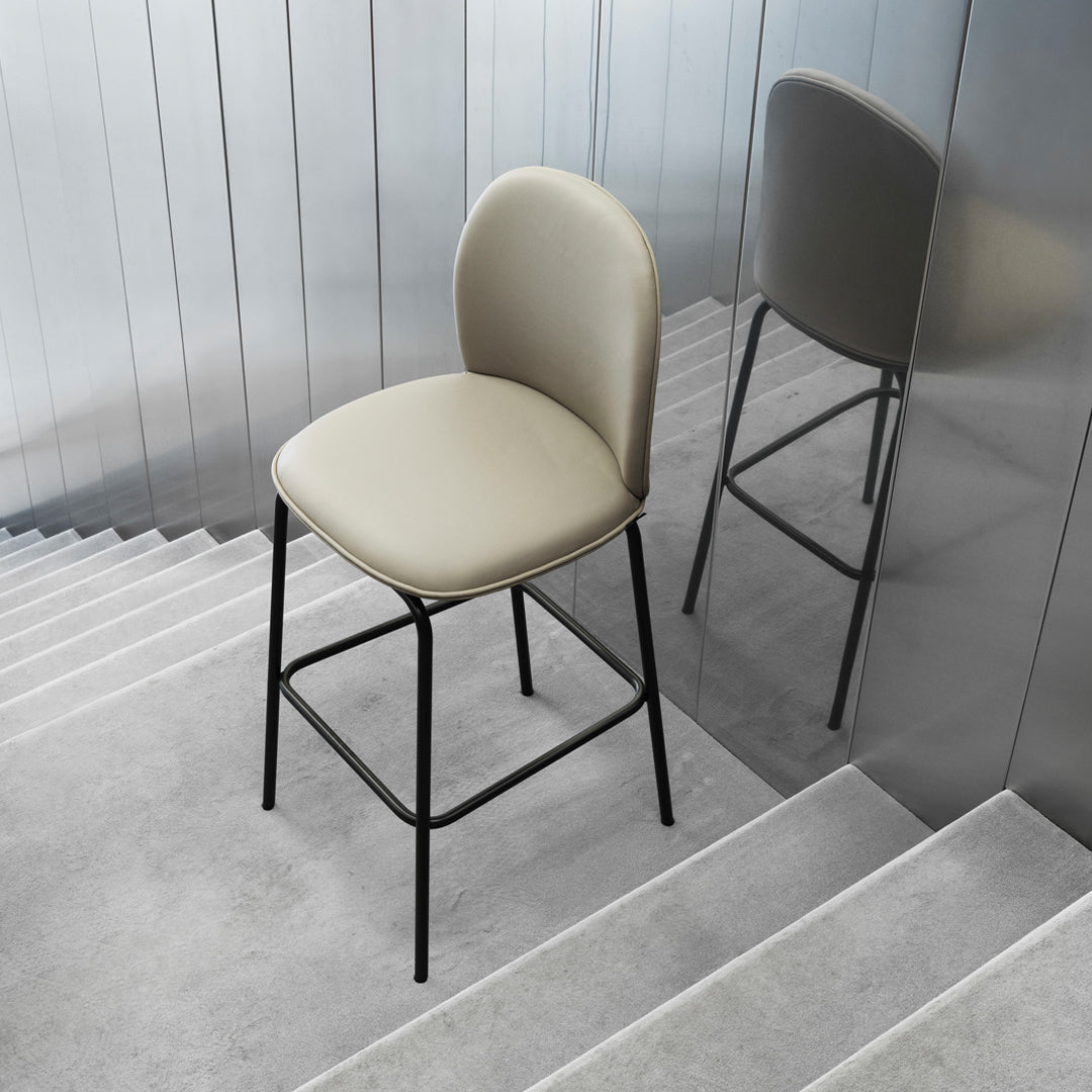 Ace Bar Chair - Fully Upholstered Counter Stool for Kitchen Island, Breakfast Nook & Home Bar | Comfortable Modern Dining Seating