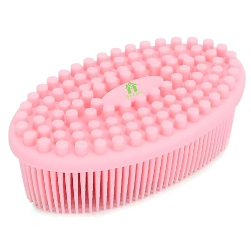Ardour House Silicone Body Scrubber Loofah - Soft Exfoliating Bath & Shower Brush for Sensitive Skin - Gentle Cleansing for Women, Men & Kids - Perfect for Daily Exfoliation & Spa-Like Shower Experience