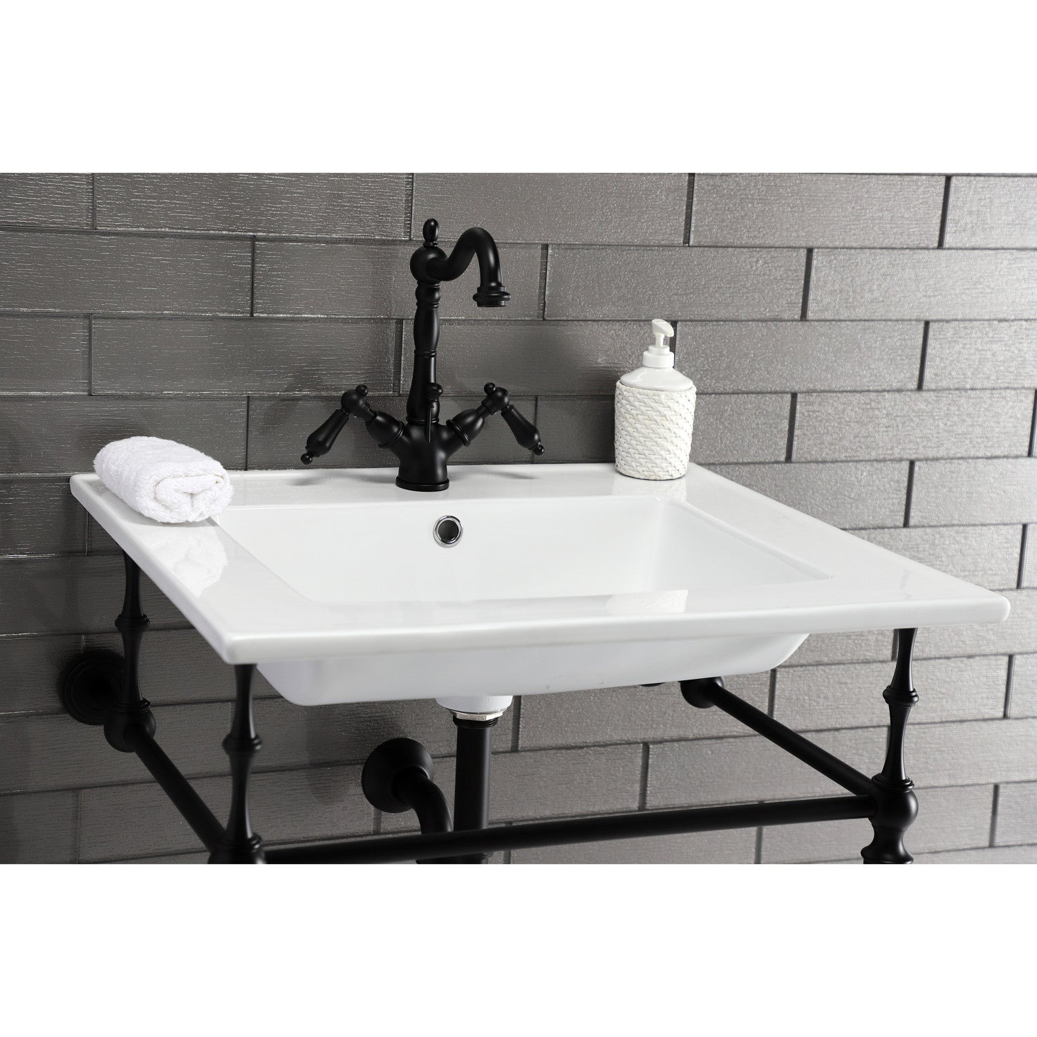 Continental 25x22 Inch Ceramic Bathroom Vanity Top with Integrated Basin - Perfect for Modern Bathroom Renovations & Small Space Solutions