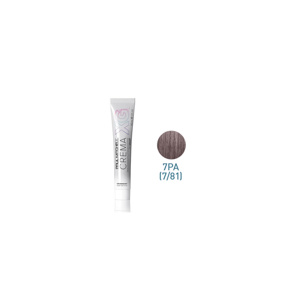 Crema XG Demi 7PA Hair Color - Professional Semi-Permanent Cream Hair Dye for Vibrant, Long-Lasting Results - Perfect for Salon Use & At-Home Hair Coloring