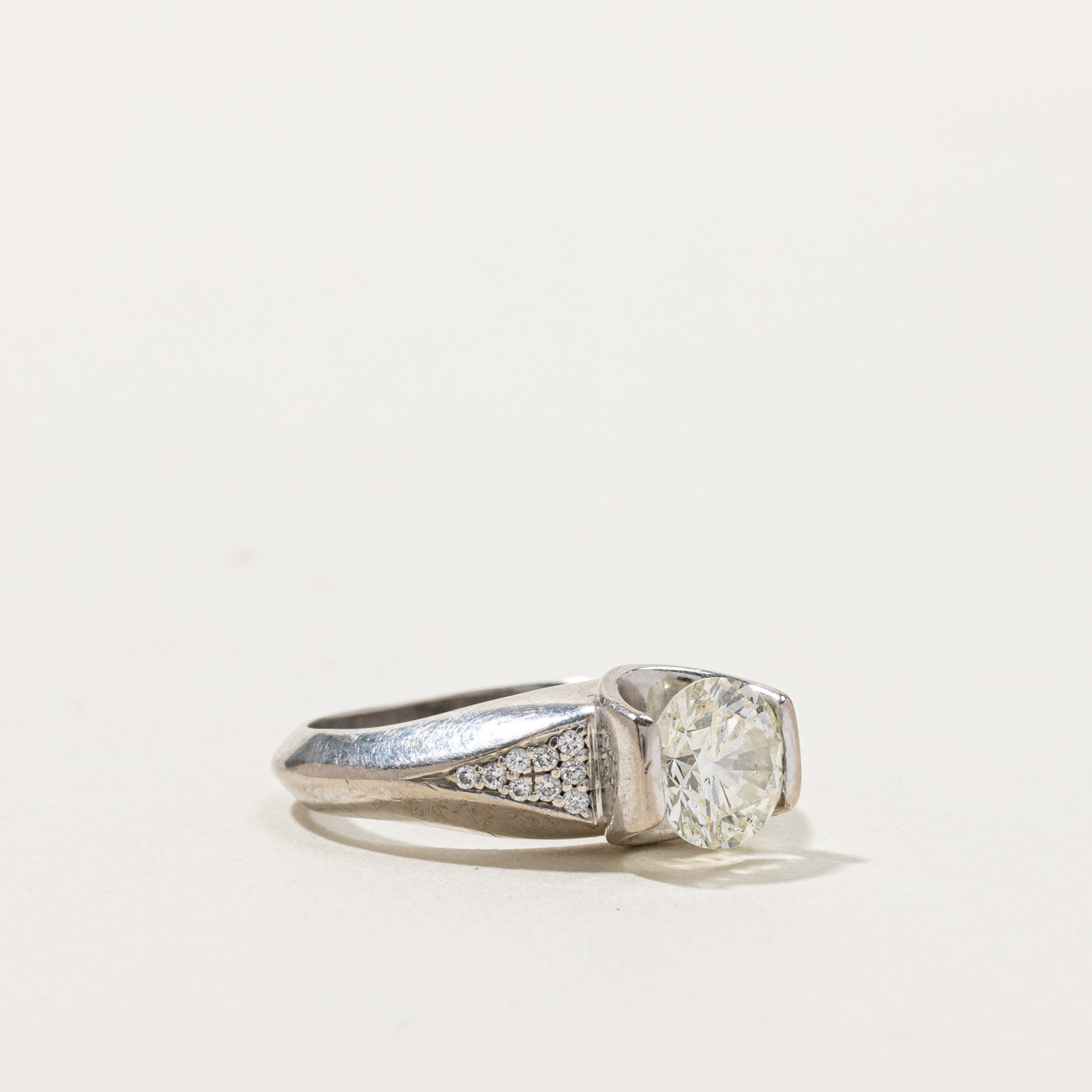 1.50ctw High Set Tension Diamond Engagement Ring - Size 5.25 - Perfect for Proposals & Anniversary Gifts | Elegant Wedding Jewelry for Women