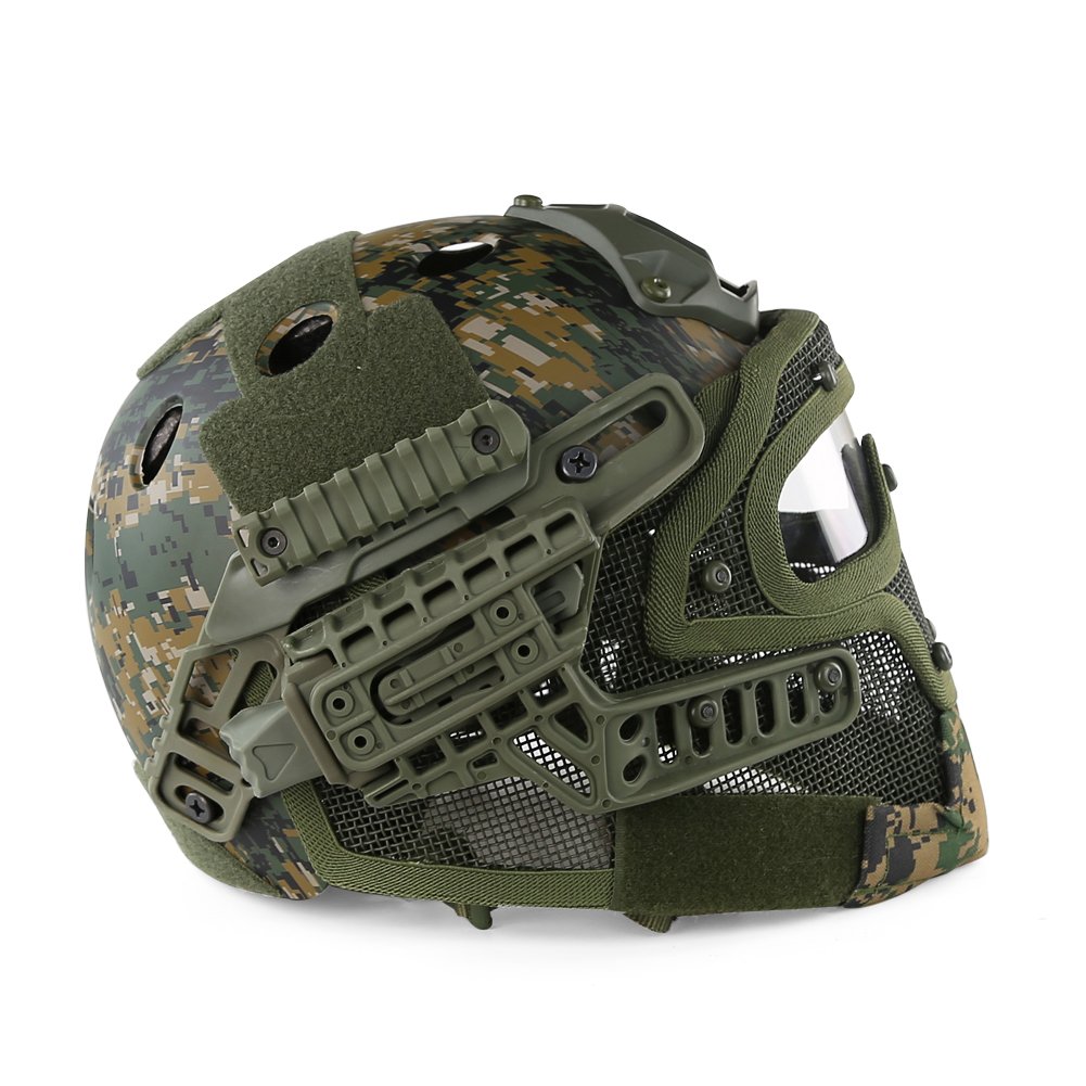 Tactical G4 Protective Helmet System with Goggles - Military Grade Airsoft Paintball Mask for Army, War Games & Hunting | Perfect for Outdoor Combat Simulation & Tactical Training