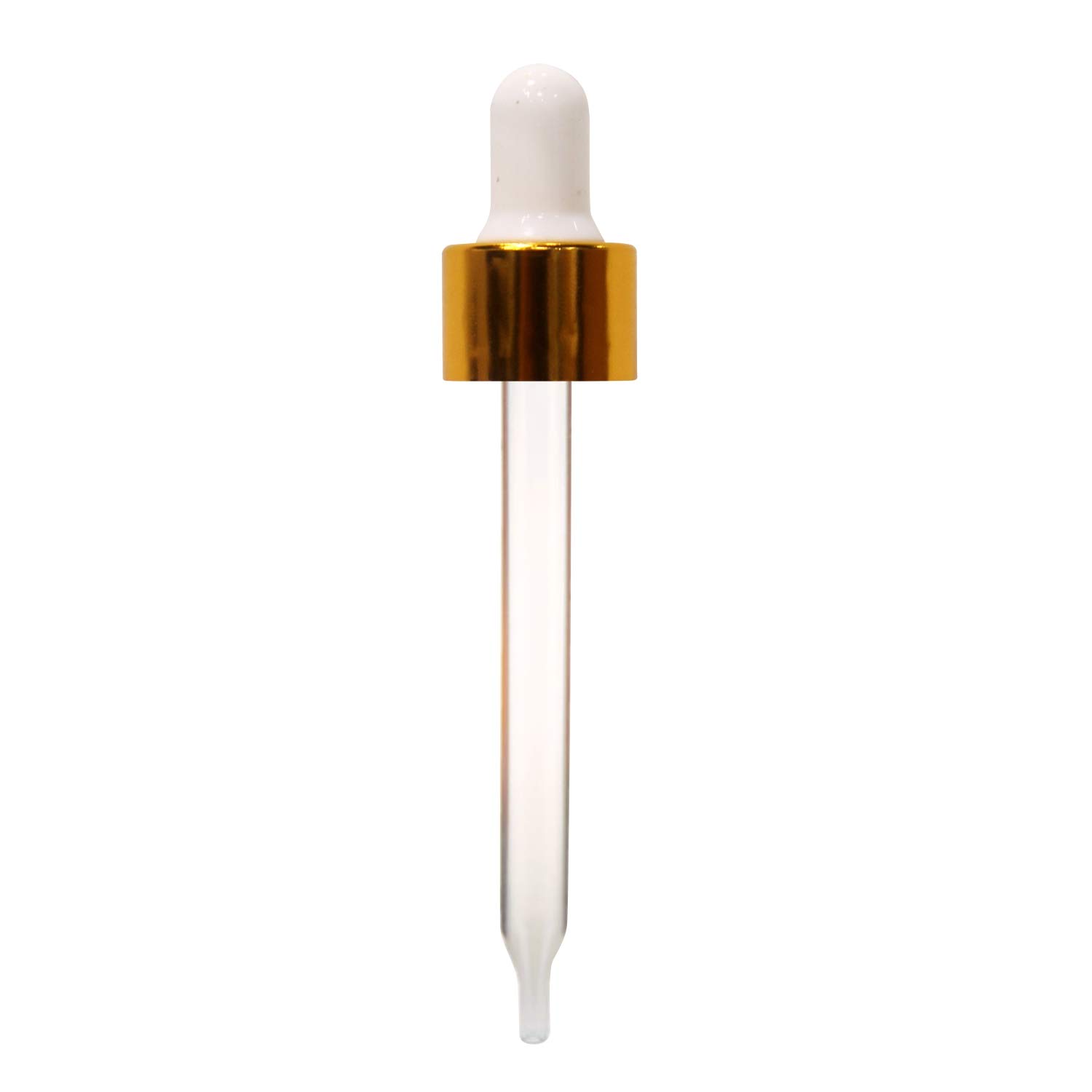 Amber Glass Bottles with Golden Dropper & Funnel - 4 Pack (1 oz Each) for Essential Oils, CBD, Tinctures, and DIY Beauty Products
