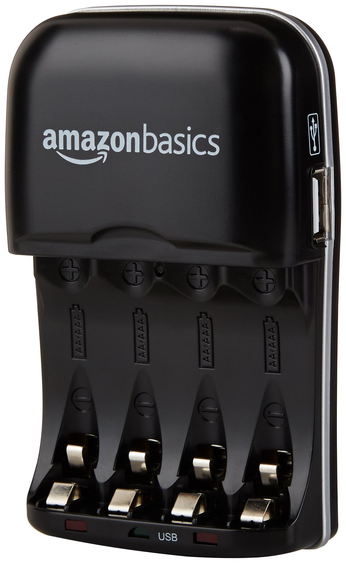 Amazon Basics 8 Pack AA 2000mAh Rechargeable Batteries with 4-Hour Fast Charger - High Capacity NiMH Batteries for Cameras, Toys, Flashlights & Electronics - Overcharge Protection & Pre-Charged Ready to Use