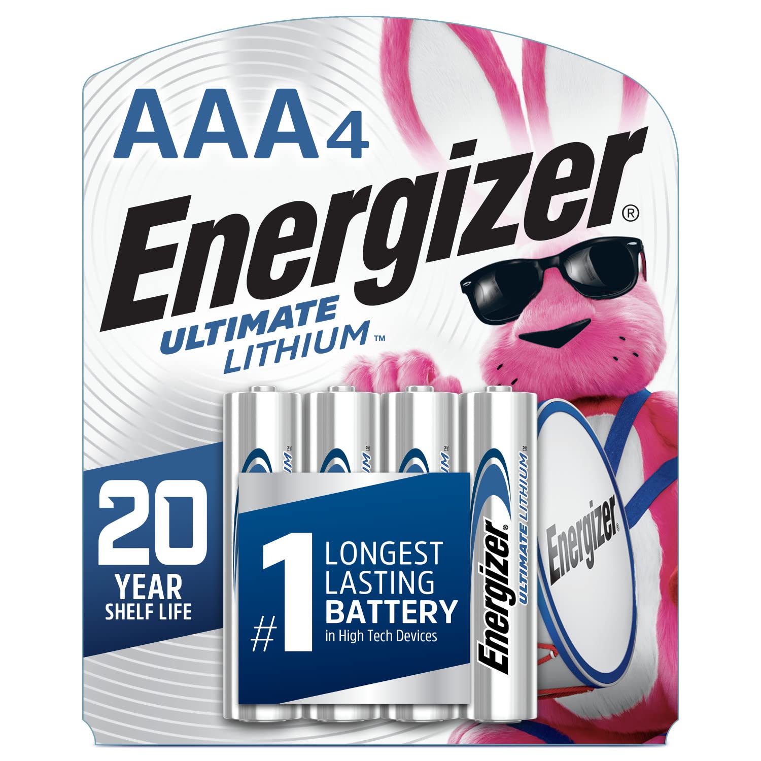 Energizer AAA Lithium Batteries - 4 Pack | Long-Lasting Power for Cameras, Toys, and Remote Controls