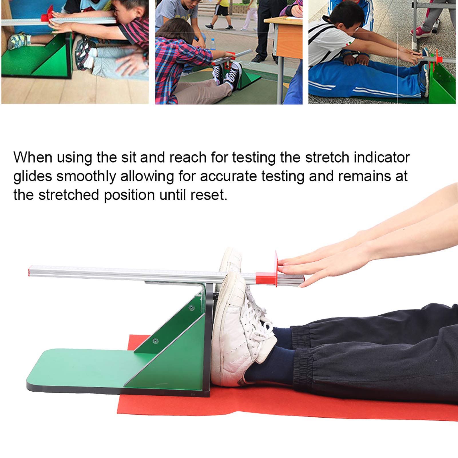 Rosvola Portable Ligament Tester - Lightweight Flexibility Measurement Device for Sit and Reach Test | Fitness Assessment Tool for Kids & Adults | Perfect for Home Gyms, Physical Therapy, and Sports Training