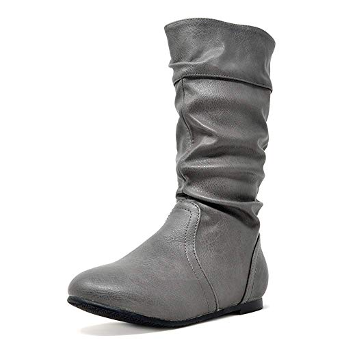DREAM PAIRS Girls' Faux Fur Lined Knee High Winter Riding Boots - Waterproof Snow Boots for Toddler, Little Kid & Big Kid - Warm Cozy Booties for School, Outdoor Play & Winter Activities