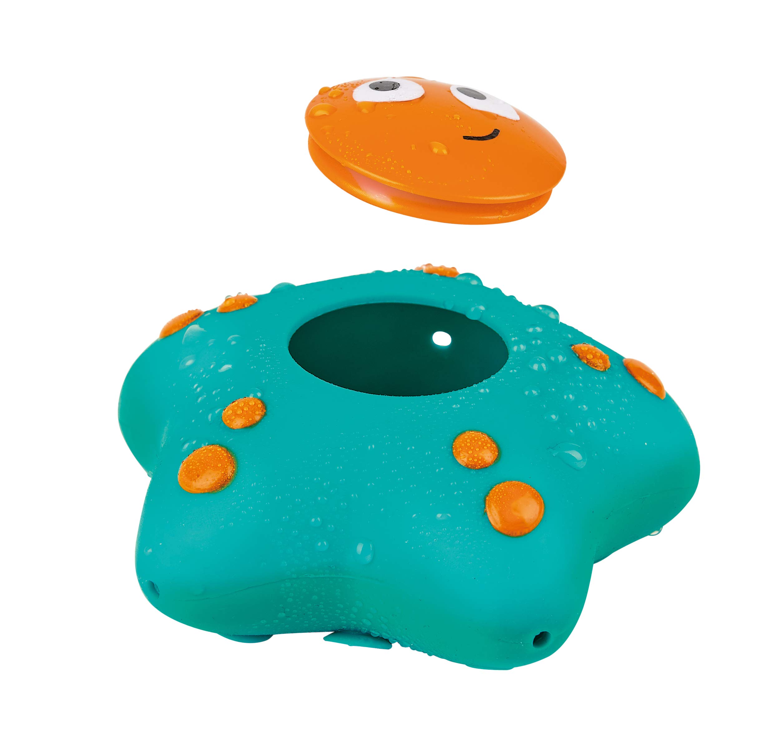 Hape Ocean Floor Squirters Bath Toys for Babies & Toddlers - Non-Toxic Silicone Octopus & Starfish Set with Water Spouting & Suction - Fun Learning Toys for Bathtime & Pool Play