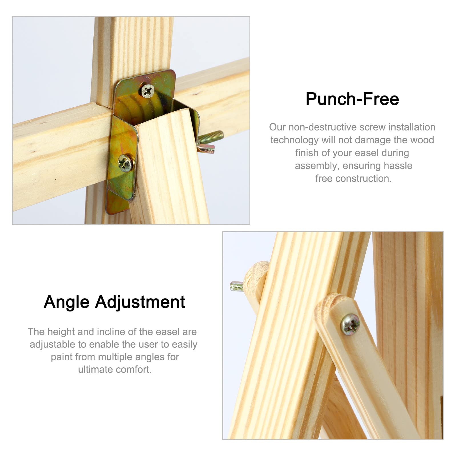 Professional 1.5M Adjustable Artist Easel Stand - Foldable Tripod Painting Holder for Canvas, Sketch & Wedding Exhibition | Studio & Outdoor Art Easel for Drawing, Painting & Display