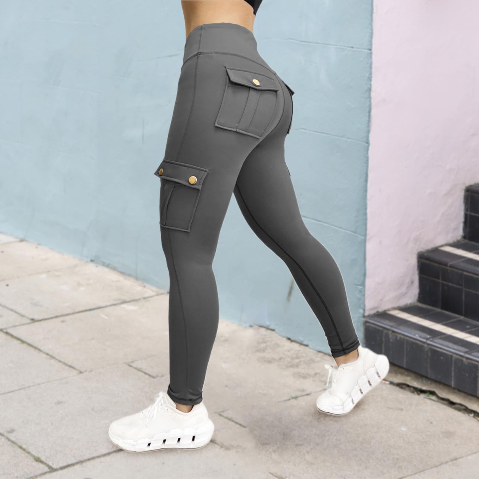 Women's High Waist Workout Leggings - Tummy Control Yoga Pants for Fitness, Running & Gym | Wrinkle-Resistant Biker Shorts for Women | Perfect for Yoga, Pilates & Active Lifestyle
