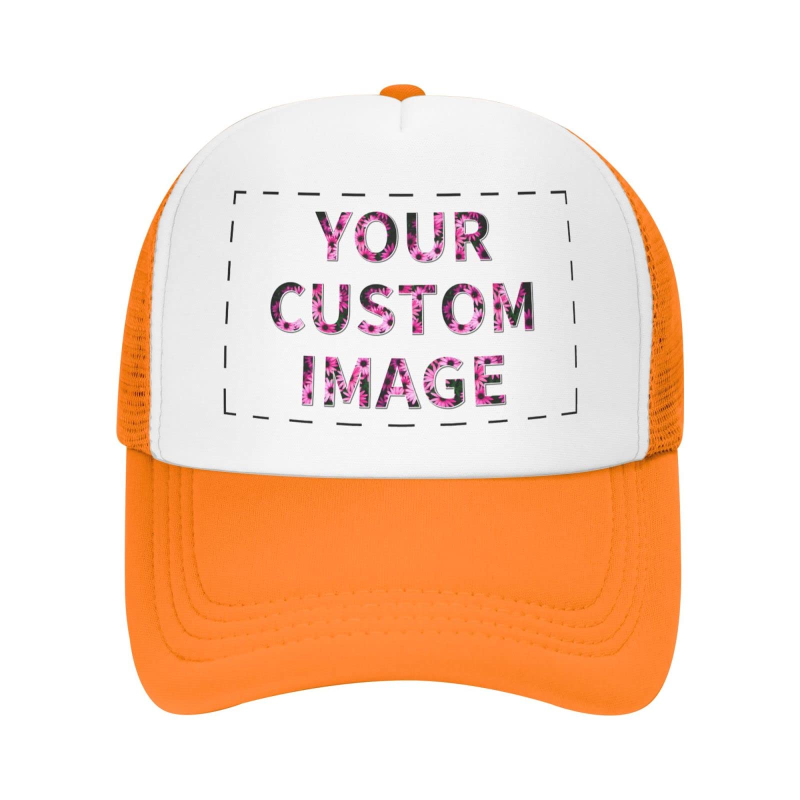 Custom Trucker Hats for Men & Women - Personalized Photo Baseball Caps with Your Own Design - Black - Perfect for Sports, Outdoor Activities & Fashion Accessories