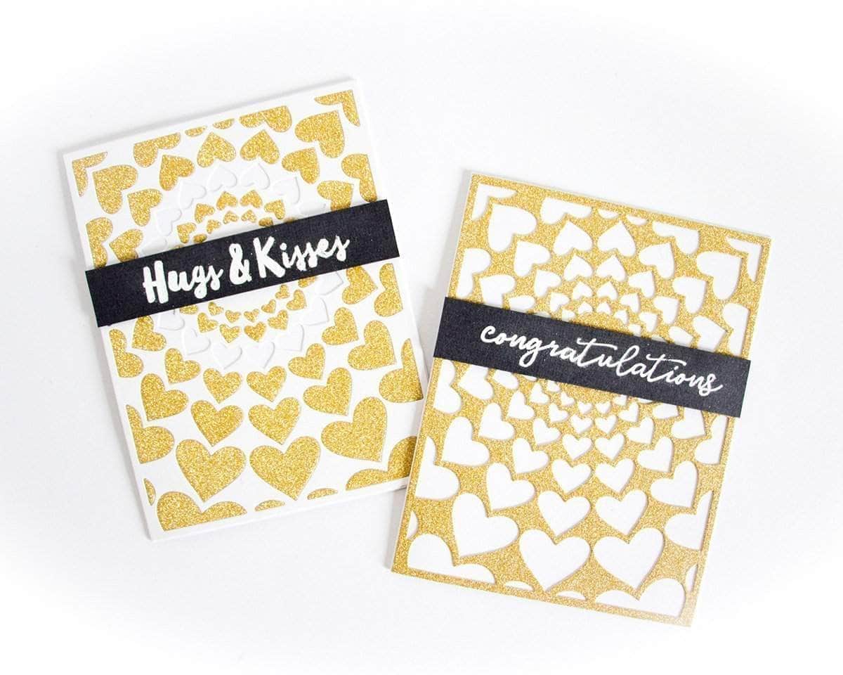 Heart-Shaped Die Cut Scrapbooking Embellishments for DIY Cards, Invitations, and Paper Crafts – Perfect for Valentine's Day, Weddings, and Romantic Projects