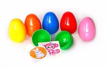 500-Piece Plastic Easter Eggs with Stickers & Tattoos - Fun Party Favors for Kids Easter Egg Hunt, Birthday Goodie Bags & Classroom Rewards