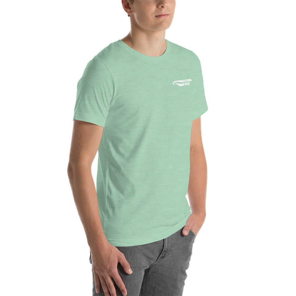 Flying Eyes Unisex Graphic T-Shirt - Focus on What Matters Design - Casual Streetwear for Men & Women - Perfect for Everyday Wear, Gym, and Outings