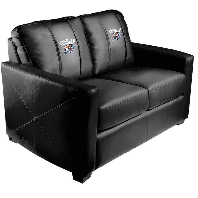 NBA Team Logo Stationary Loveseat - Comfortable Two-Seater Sofa for Living Room, Game Room & Man Cave Decor