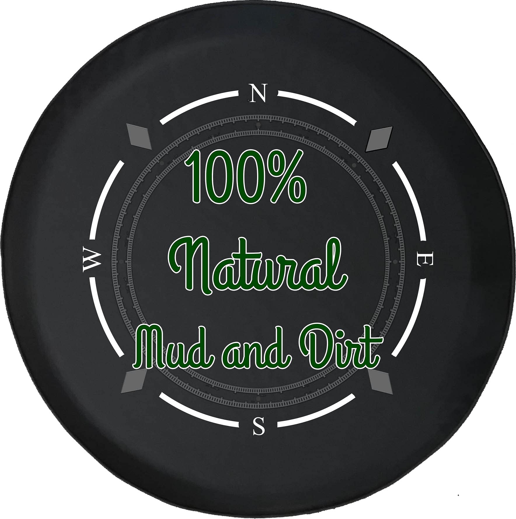 American Unlimited Spare Tire Cover with Compass - 100% Natural Mud & Dirt Resistant Wheel Cover for SUV, Trailer, RV & Off-Road Vehicles | Perfect for Outdoor Adventures & Road Trips