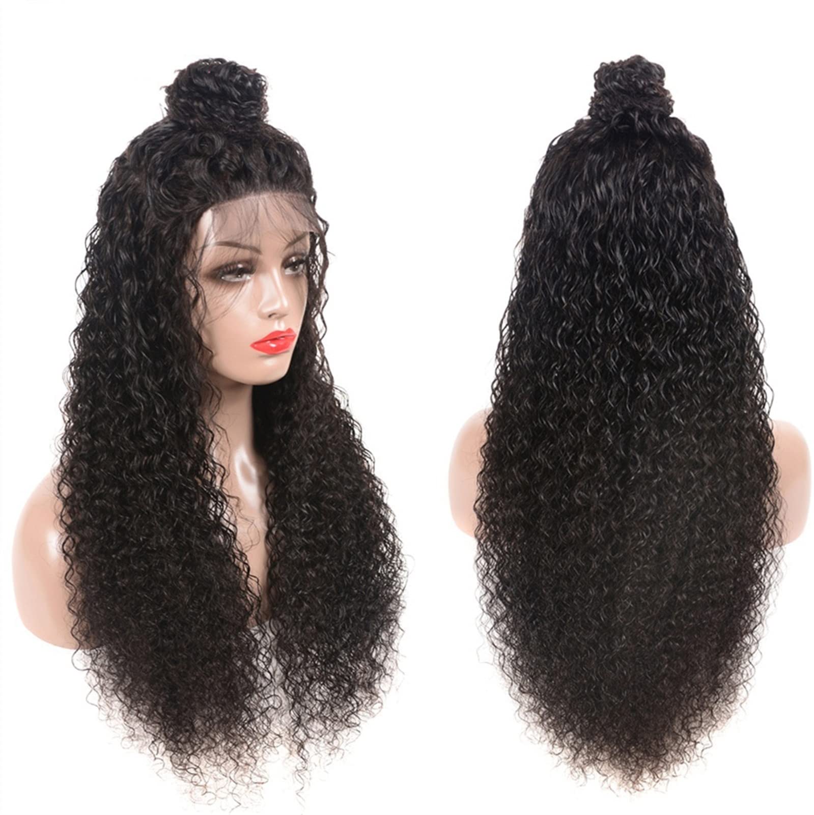 Premium 8-30 Inch Deep Curly Human Hair Wigs with 4x4 Lace Closure | 100% Raw Indian Hair | Wet & Wavy Lace Front Wig for Women | Perfect for Daily Wear, Parties, Weddings & Special Occasions