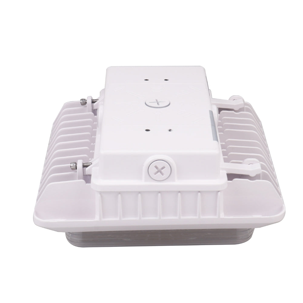 55W LED Canopy Light - Outdoor Parking Garage Light with CCT Tunable (3000K/4000K/5000K) - White - UL & DLC Certified - Perfect for Gas Stations, Warehouses & Commercial Buildings