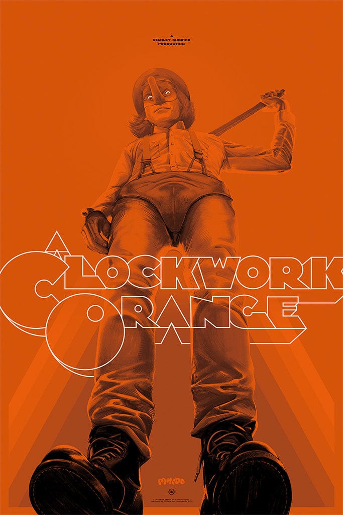 Clockwork Orange Movie Poster - Vintage Style Art Print - Perfect for Home Decor, Office & Movie Room Wall Art