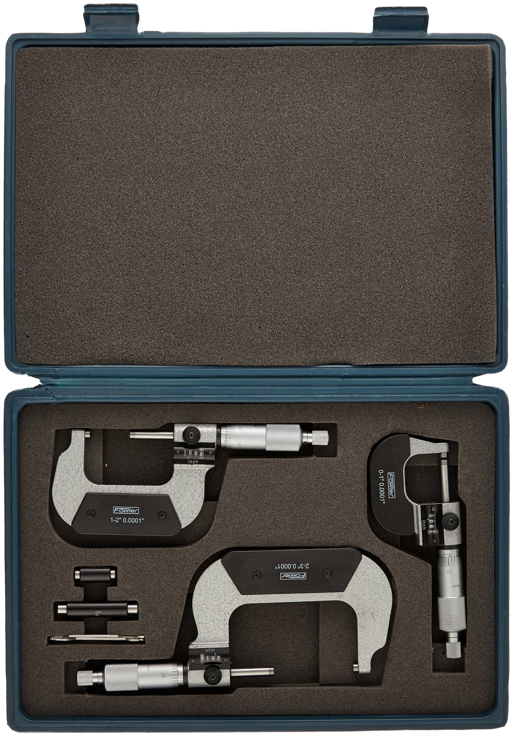 Fowler 52-224-103 0-3 Inch Digital Outside Micrometer Set with 0.0001