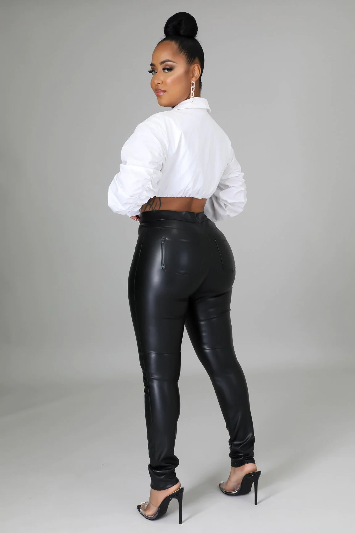 Jinelle High Rise Skinny Pants for Women - Slim Fit Stretch Denim Jeans in Black | Perfect for Work, Casual Outfits & Night Out