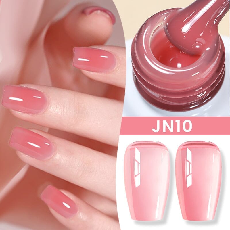 Nude Jelly Gel - 10ml Transparent Nail Polish for Natural & Glossy Manicure - Perfect for Everyday Wear & Special Occasions