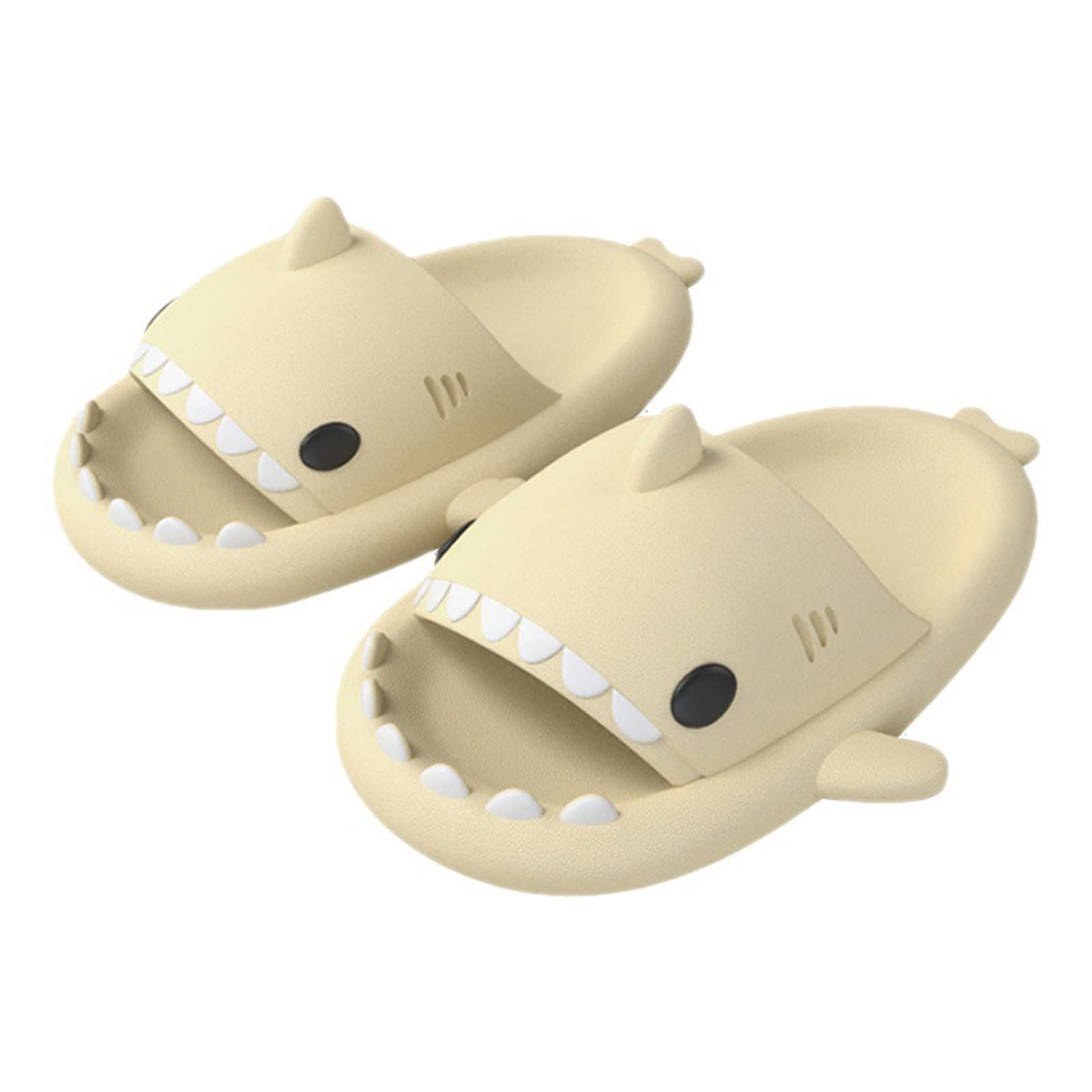 **Cute Shark Slippers for Boys & Girls - Summer Anti-Slip Shower Slides with Lightweight Sole, Open-Toe Beach Sandals for Pool, Home & Outdoor Play**
