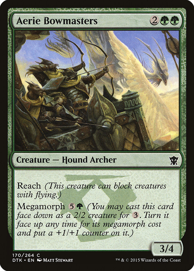 Aerie Bowmasters - MTG Dragons of Tarkir Card | Magic: The Gathering Collectible Trading Card Game | Perfect for Commander, Modern, and Casual Play
