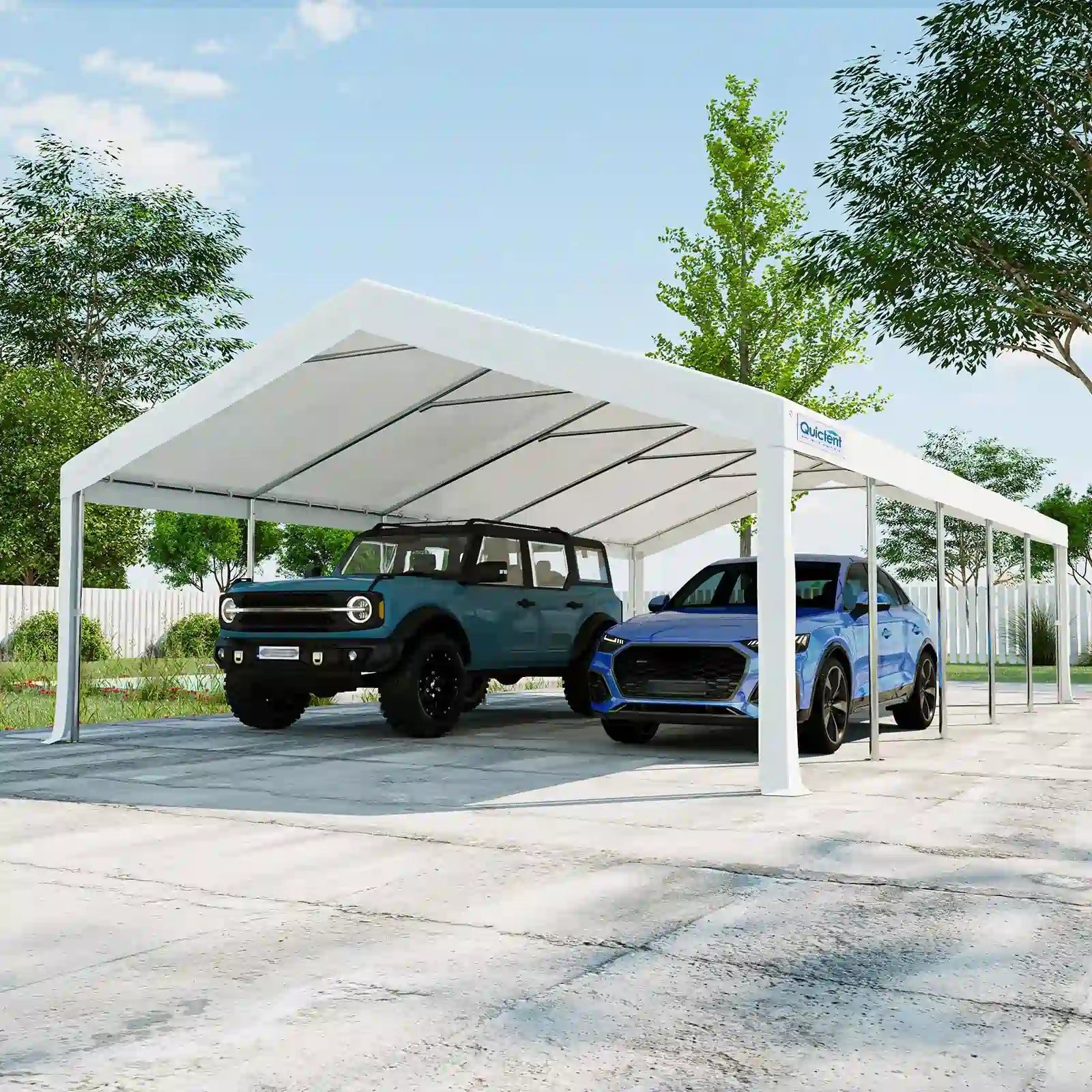 Quictent 20x30ft Large White Party Tent - Waterproof & UV Resistant for Outdoor Weddings, Events, and Gatherings