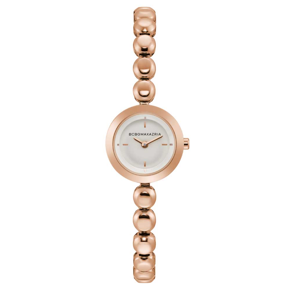 BCBGMAXAZRIA Rose Gold Stainless Steel Women's Watch BG50680002 - Elegant & Stylish Timepiece for Work, Parties & Everyday Wear