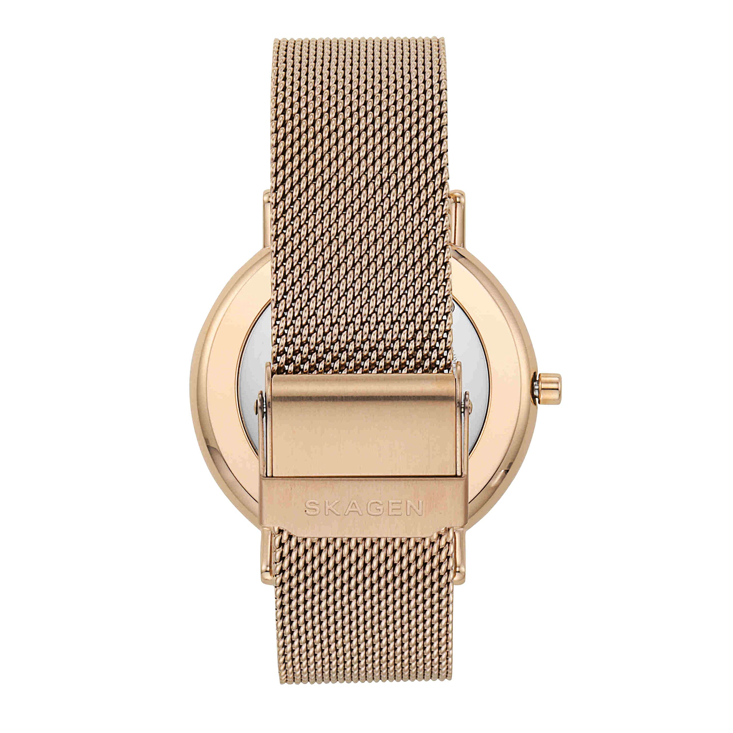 Skagen Women's Watch - Minimalist Danish Design, Stainless Steel Mesh Band, Water Resistant - Perfect for Office Wear, Casual Outfits & Everyday Elegance