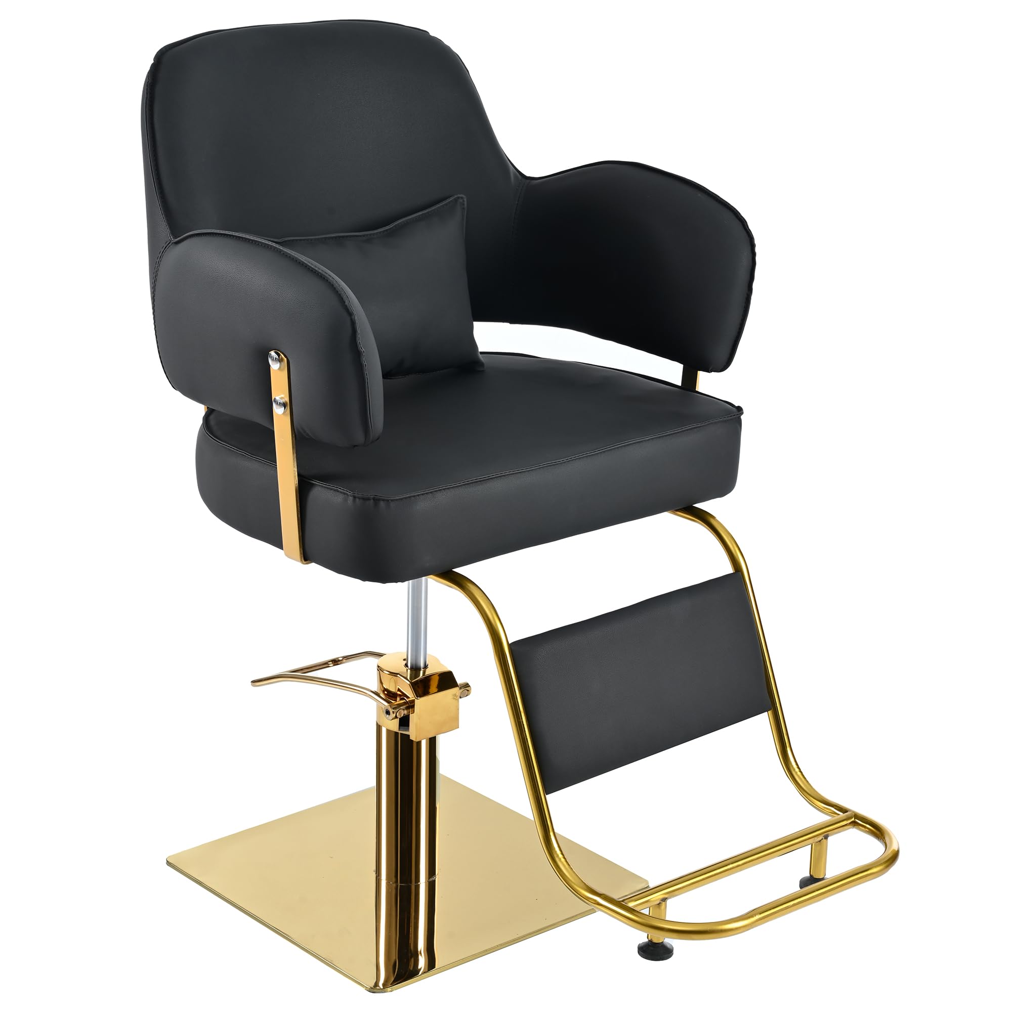 Professional 360 Degree Rotating Reclining Barber Chair with Heavy Duty Hydraulic Pump - Adjustable Salon Chair for Hair Stylists, Tattoo Artists & Cosmetologists - Perfect for Barber Shops, Salons, Spas & Tattoo Studios