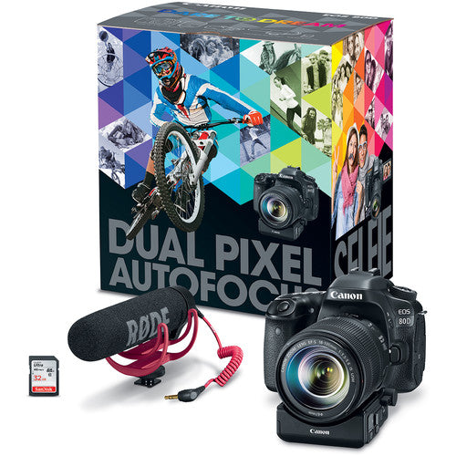 Canon EOS 80D 24.2MP DSLR Camera with EF-S 18-135mm IS USM Lens - Professional Photography & Videography Kit for YouTube, Vlogging, Travel & Portrait Shooting