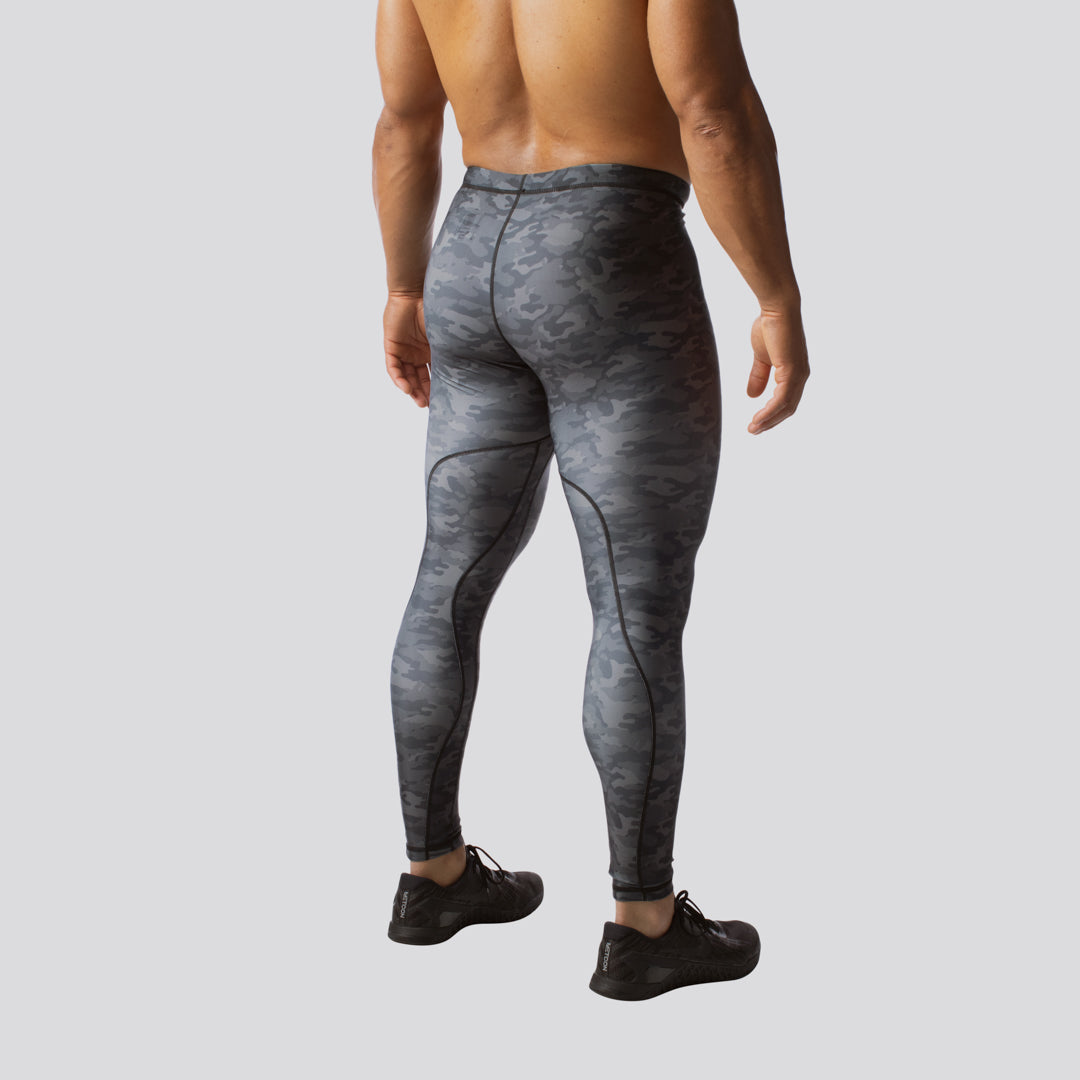 Men's High-Performance Compression Tights for Running, Workout & Gym - Moisture-Wicking & Muscle Support