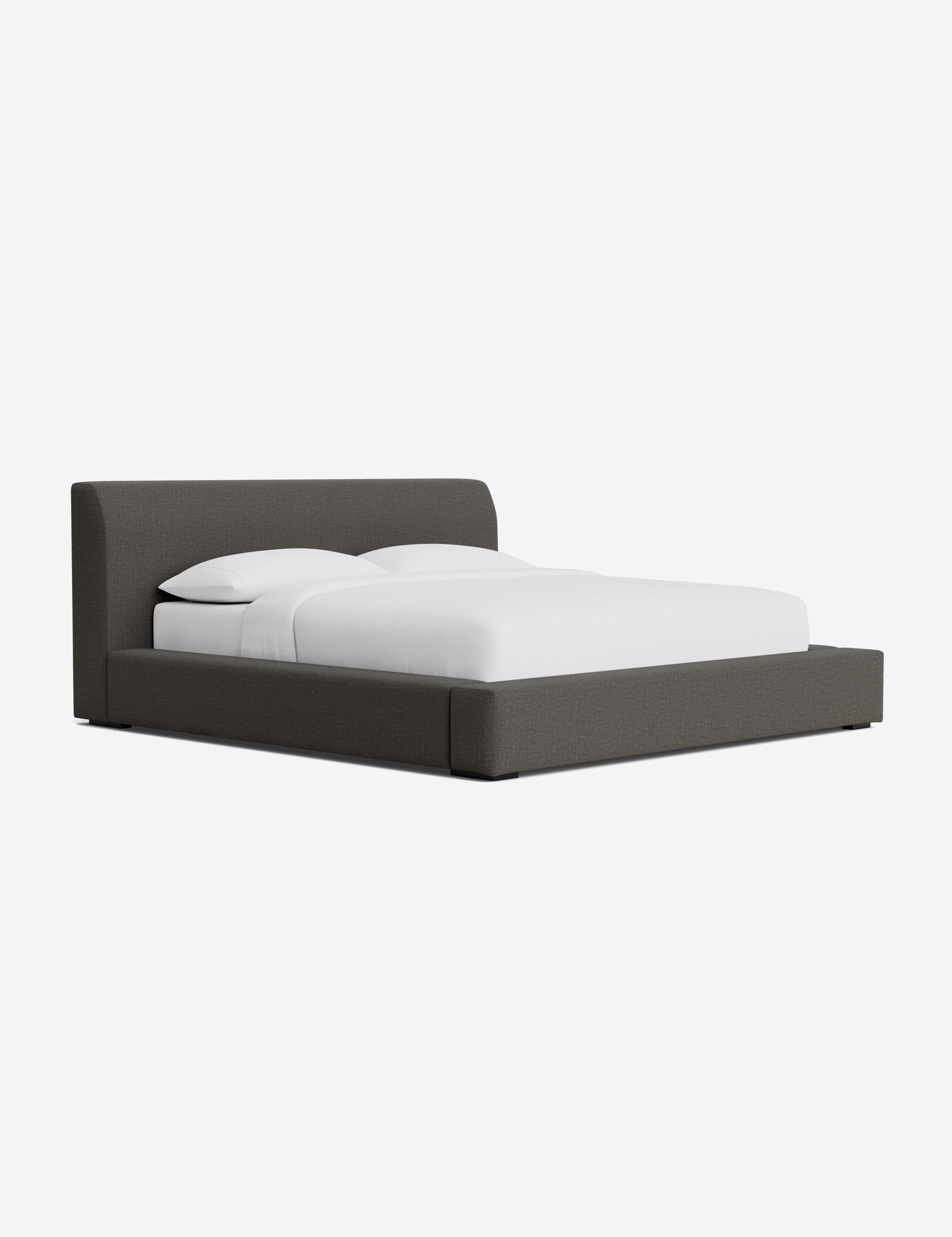 Clayton Platform Bed Frame - Queen Size, Modern Minimalist Wooden Bed with Sturdy Slat Support - Perfect for Bedroom, Guest Room, or Studio Apartment
