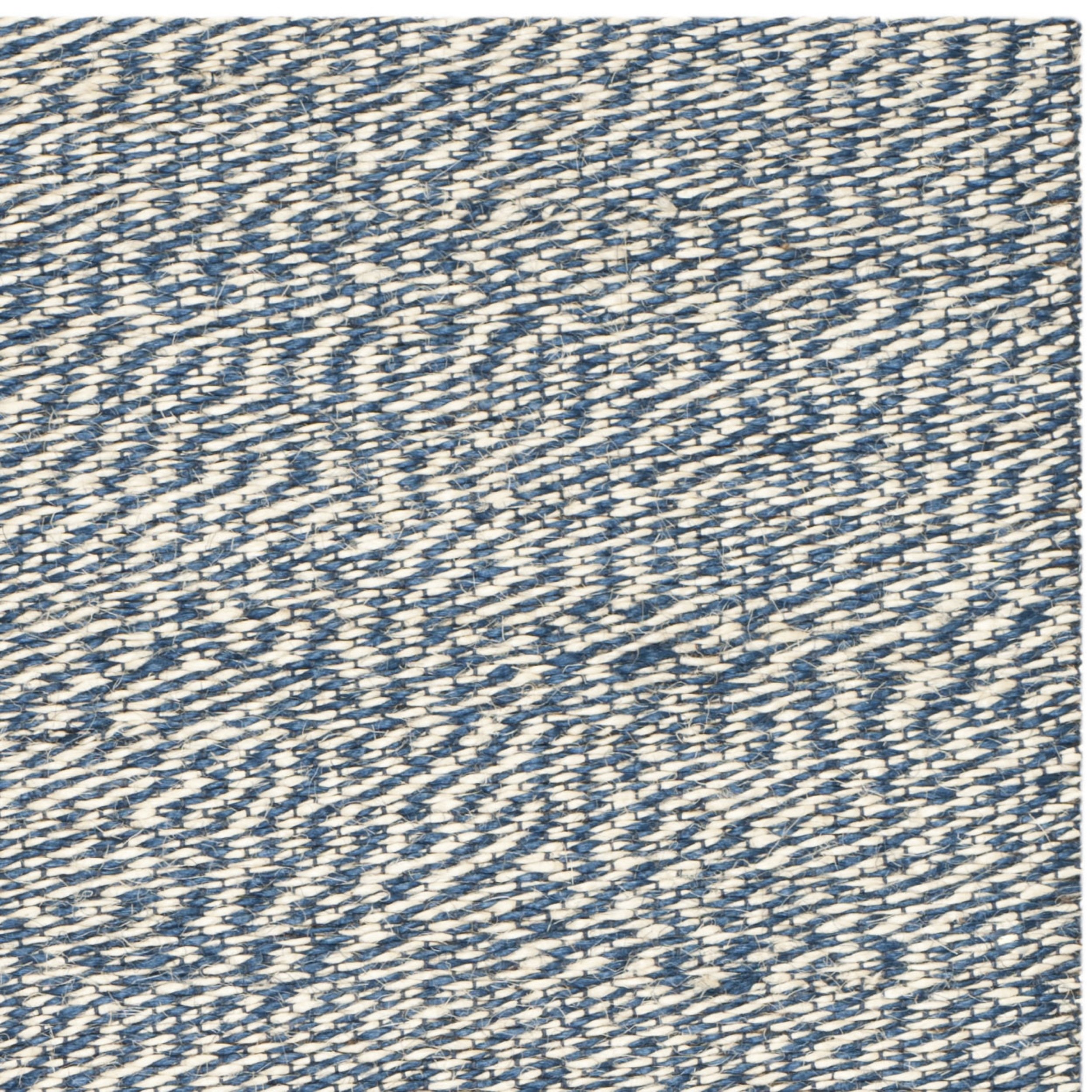 SAFAVIEH Handmade Jute Area Rug 6x9 Feet - Blue & Ivory Natural Fiber Collection (NF448C) | Non-Slip Living Room Rug, Bedroom Carpet for High Traffic Areas | Perfect for Boho Decor, Farmhouse Style & Cozy Home