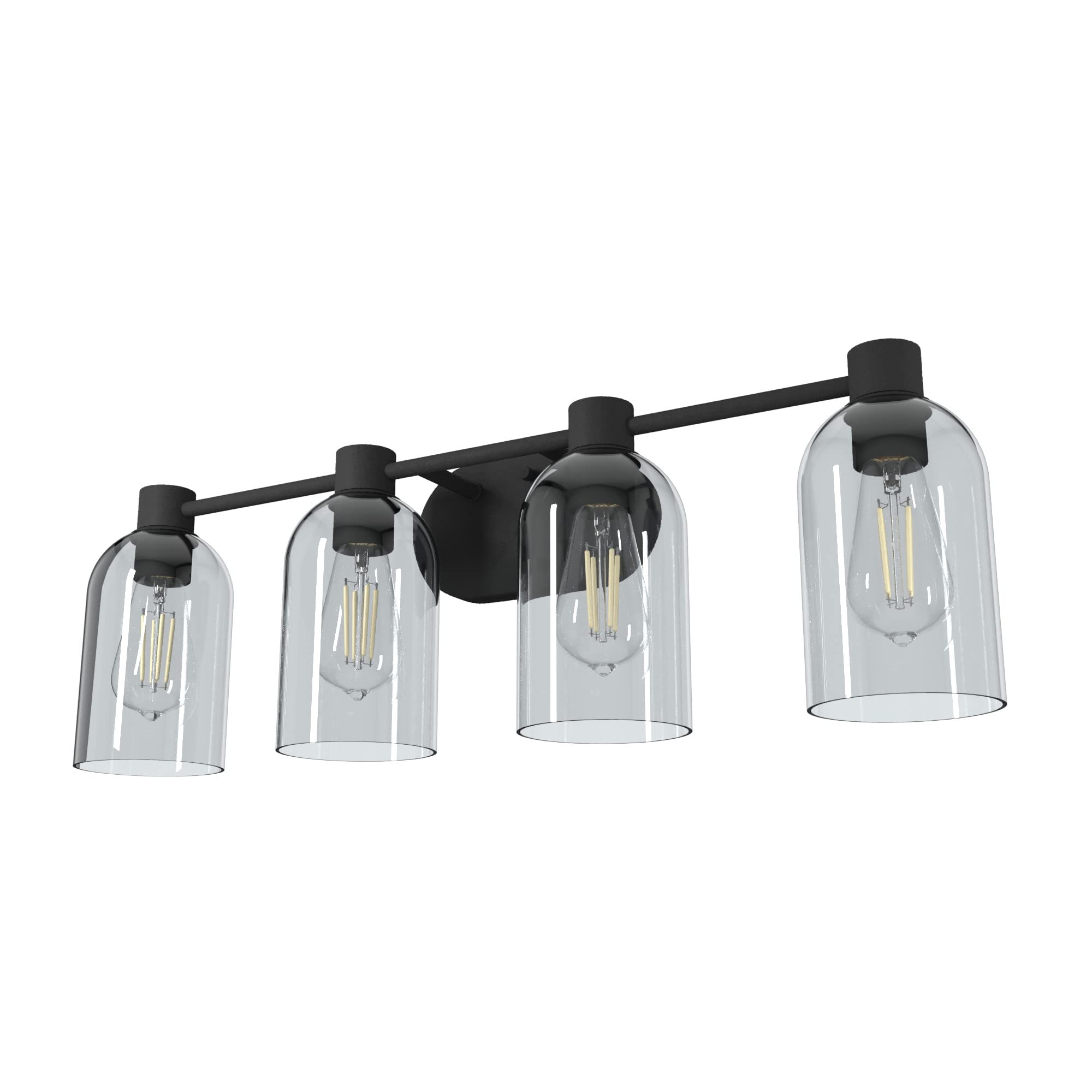 Hunter Fan Company 19711 Lochemeade Vanity Light in Natural Iron Finish - Elegant Bathroom Lighting Fixture for Modern Home Decor