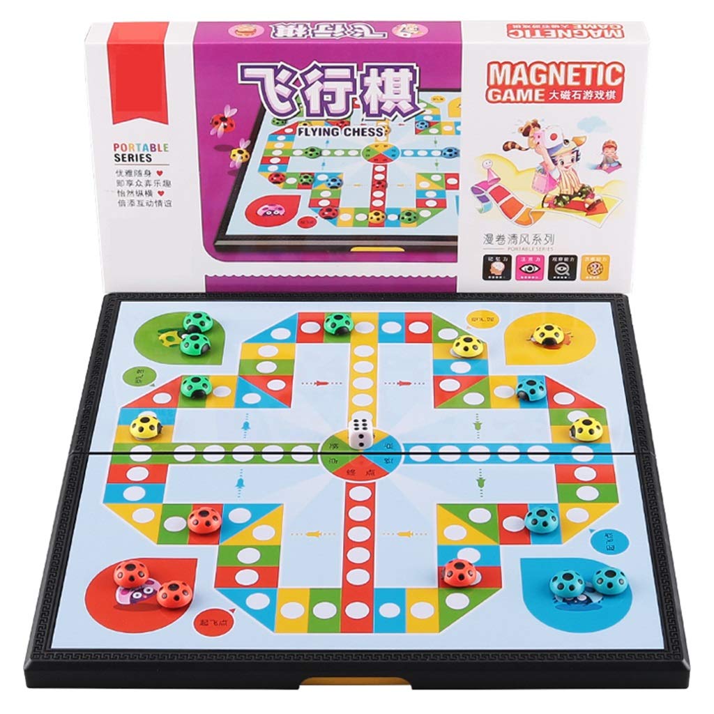 Magnetic Ludo Board Game Set - Travel & Family Fun for All Ages