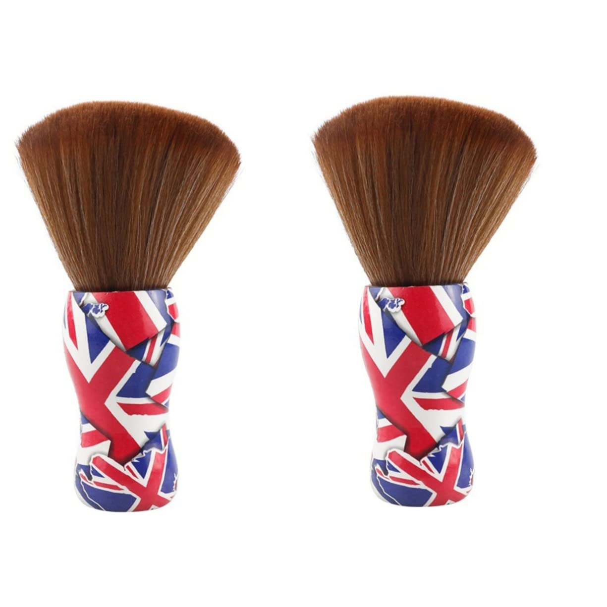 FRCOLOR 2-Pack Professional Shaving Brush for Men - Soft Fiber Wool Hair Cleaning Brush with Duster for Home & Salon Use - Perfect for Wet Shaving, Beard Grooming, and Dust Cleaning