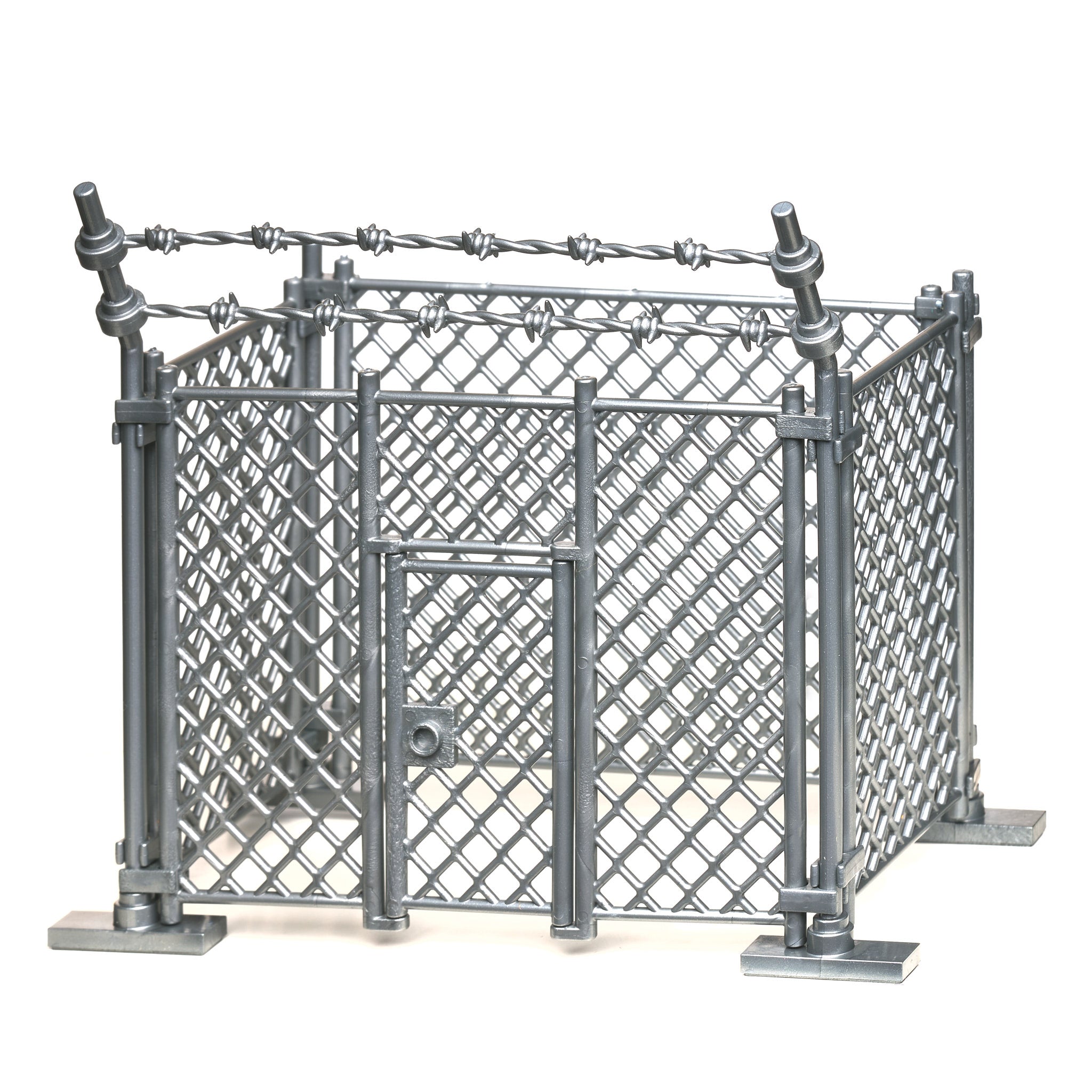 Silver Fence Kit - Durable Metal Garden Fencing for Backyard, Lawn & Property Protection | Easy DIY Installation