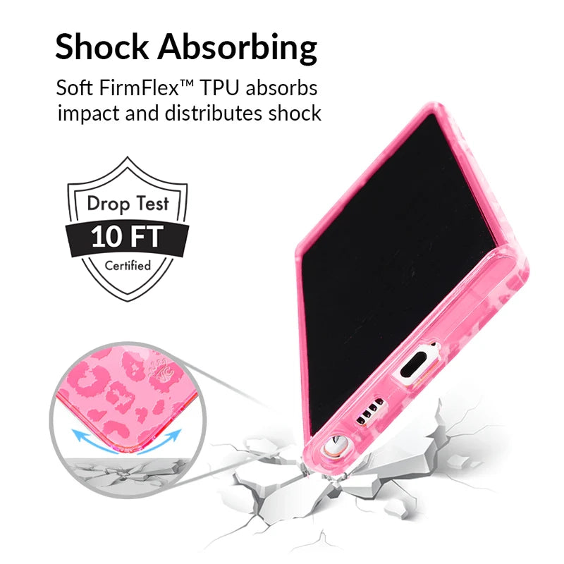 Samsung Phone Case - Candy Pink Leopard Print Protective Cover for Galaxy S21/S20/Note 20 - Stylish & Durable Slim Fit Case for Women & Girls (Perfect for Everyday Use, School, Work & Travel)