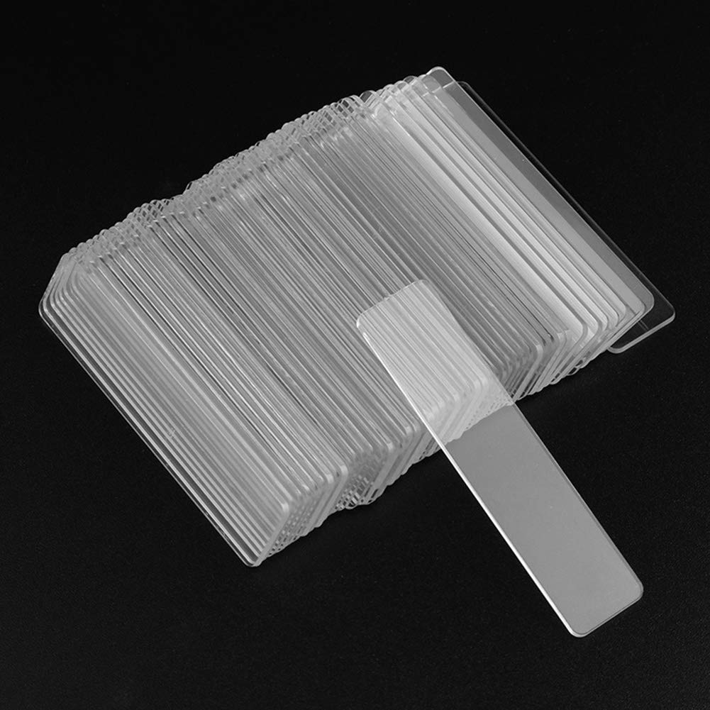 AKOAK 50-Piece Clear Acrylic Nail Polish Display Stand - Professional Gel Polish Holder & Practice Strips for Nail Tips - Perfect for Salon Organization & Home Manicure Kits - Ideal for Nail Art Practice, Retail Displays & DIY Beauty Stations