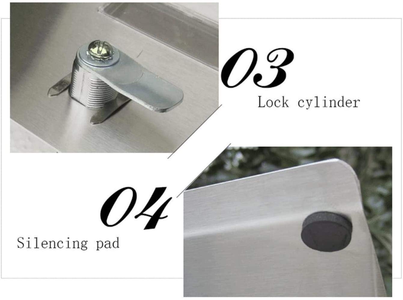 Waterproof Outdoor Mailbox with Lock - Durable Villa Letter Box for Rain Protection | Perfect for Homes, Gardens & Offices