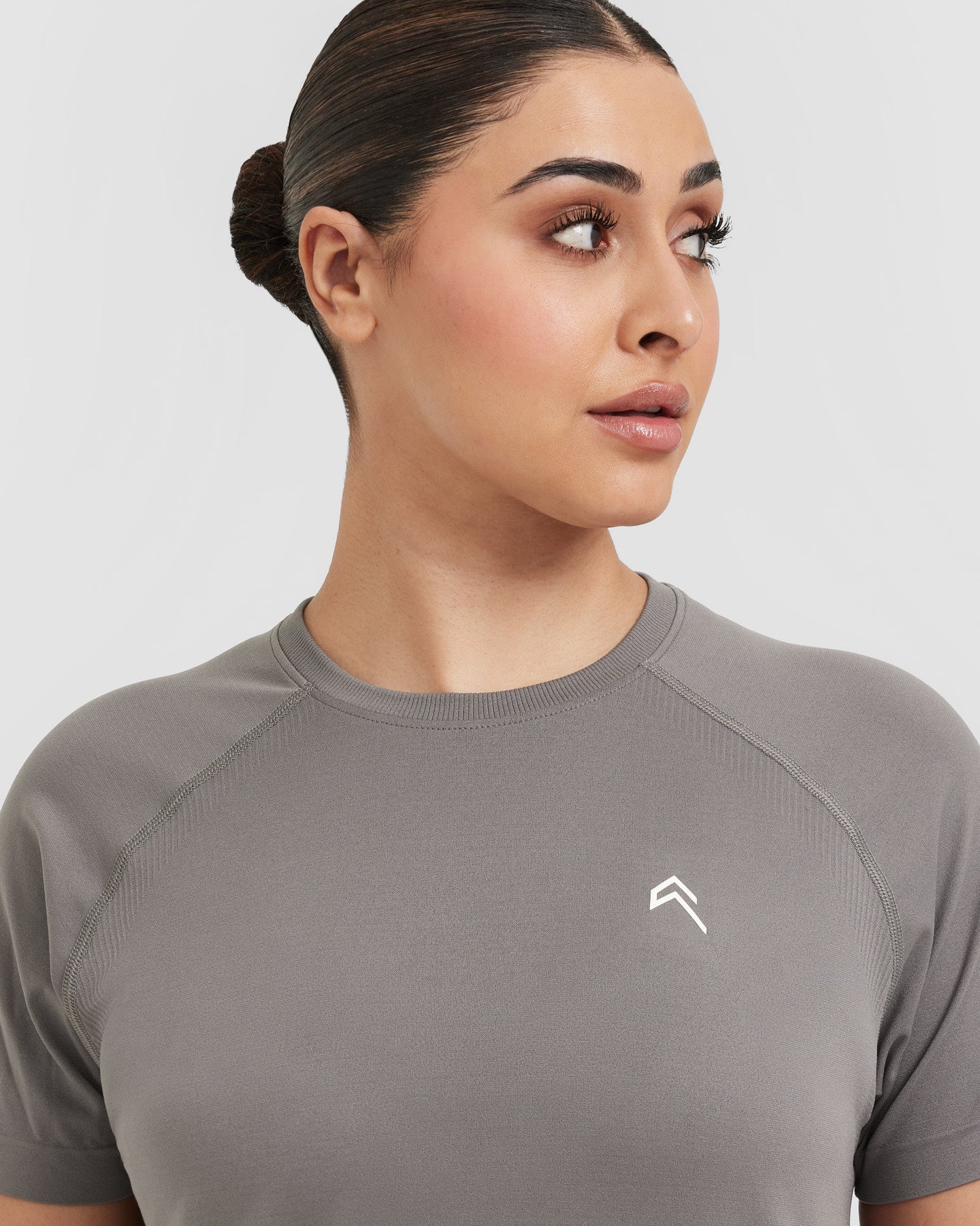 Seamless Loose Top Women's Casual T-Shirt - Ash Grey | Comfortable Everyday Wear for Yoga, Lounge & Street Style