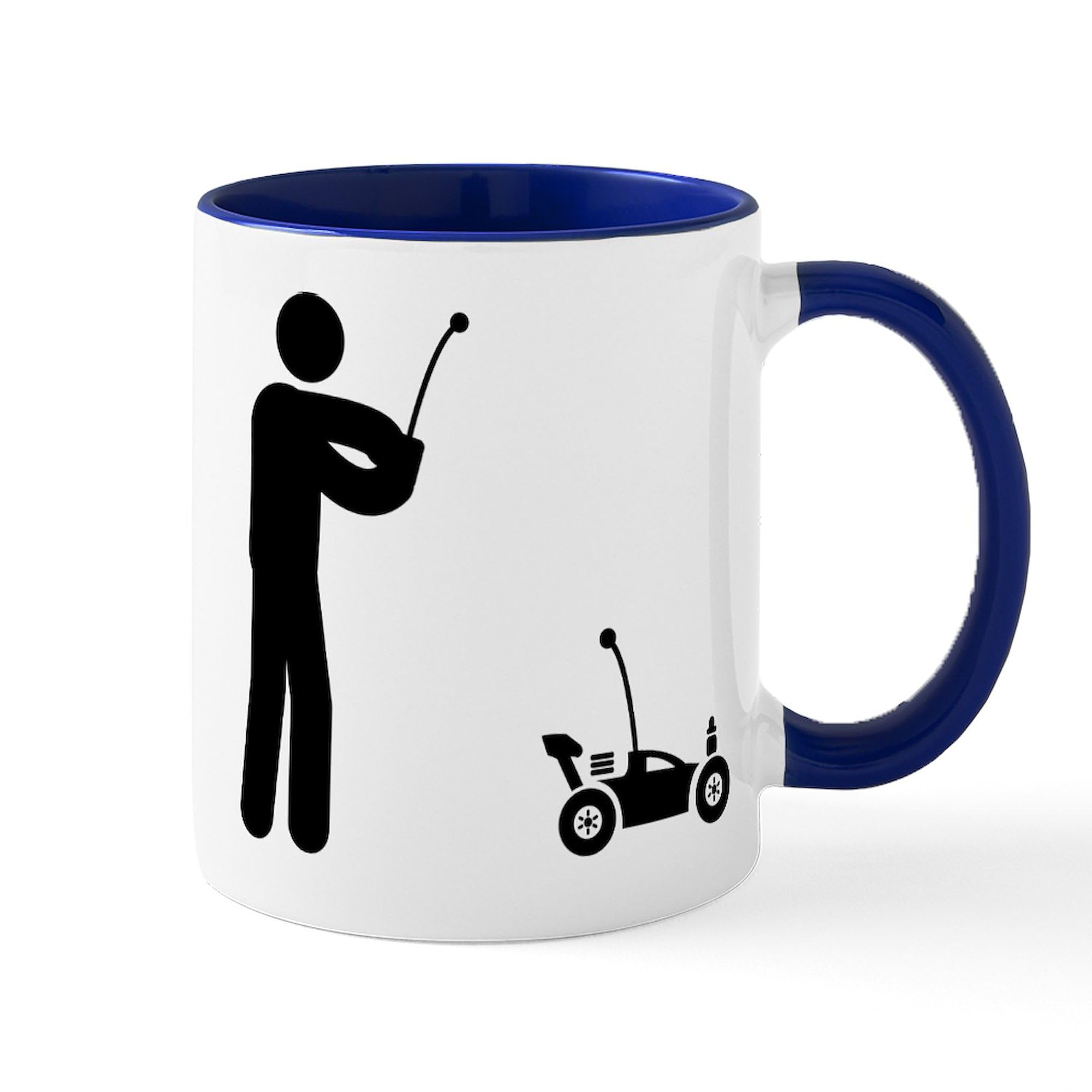 RC Car Enthusiast 11 oz (325 ml) Ceramic Coffee Mug - Perfect Gift for Racing Fans & Coffee Lovers at Home, Office, or Car Shows