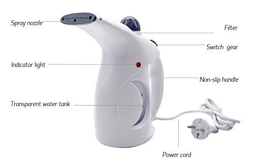Divik Facial Steamer for Deep Skin Cleansing | Handheld Garment Steamer & Fabric Steam Brush | Portable Home & Travel Skin Care & Clothing Care Solution for Spa, Salon & Daily Use