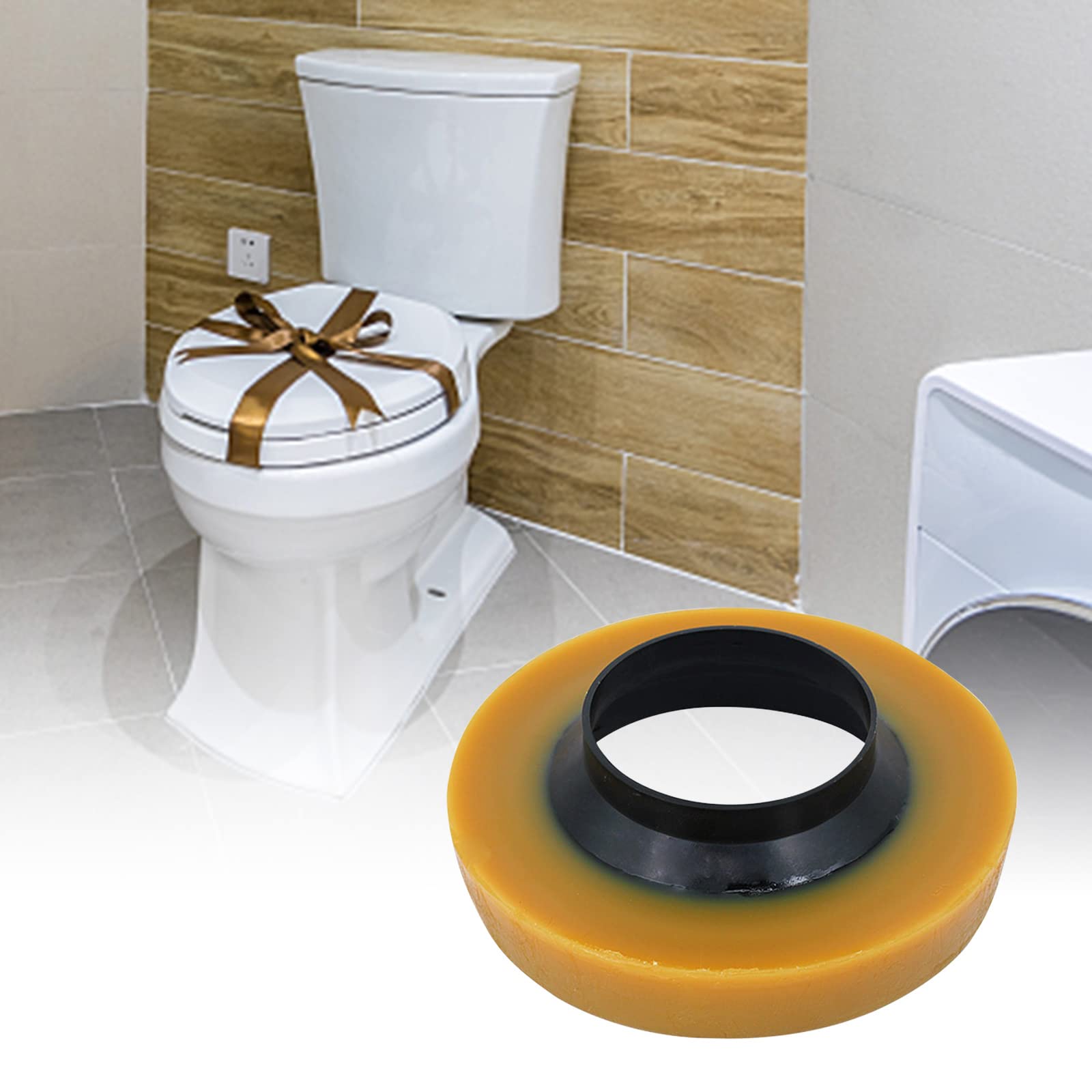 Thick Wax Ring Toilet Seal Kit with Brass Closet Bolts, PE Flange & Retainers - Waterproof, Odor-Proof Toilet Bowl Gasket for Secure Installation | Perfect for Bathroom Renovations & Plumbing Repairs