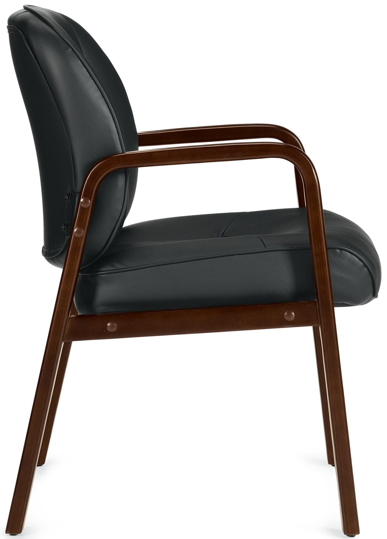 Premium Luxhide Leather Executive Office Chair - Ergonomic High Back Desk Chair with Adjustable Height & Lumbar Support [OTG11770B] - Perfect for Home Office, Conference Rooms & Executive Suites