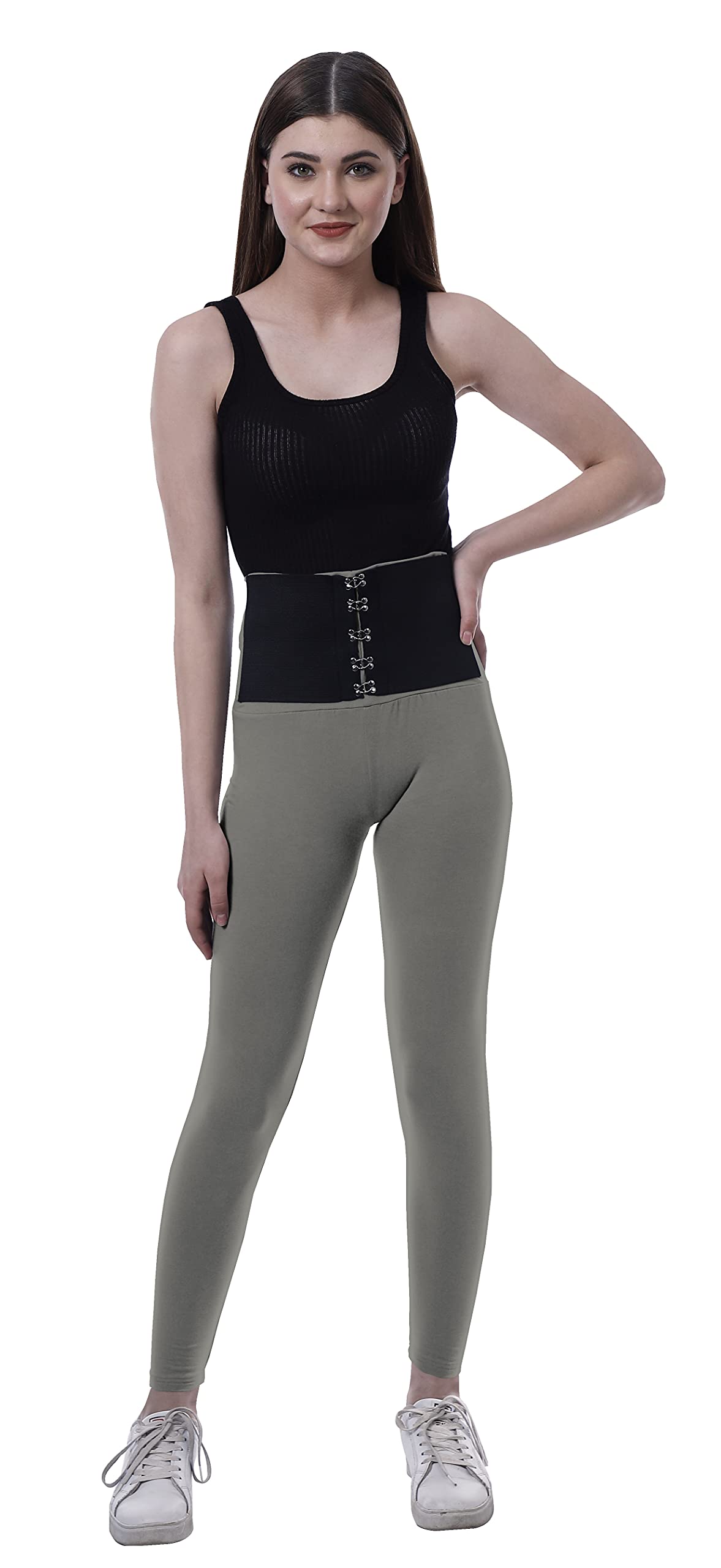 Moomaya High Waisted Yoga Pants for Women - Corset Style Tummy Control Workout Leggings | Comfortable & Trendy for Yoga, Gym, Running & Everyday Wear