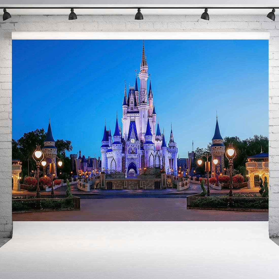 MEETSIOY 7x5ft Kids Cartoon Theme Park Backdrop - Sky Blue Playground Photography Background for Birthday Parties, Baby Showers & Events - Durable Party Decoration Banner ZYMT0937